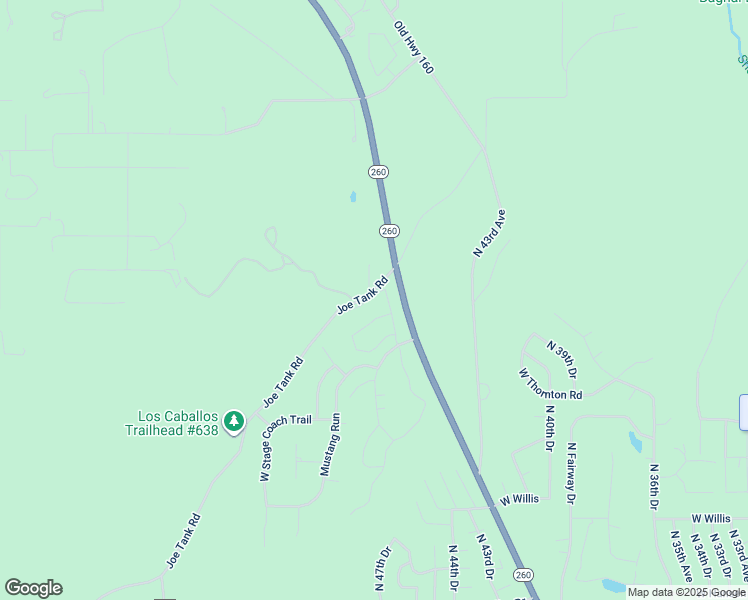 map of restaurants, bars, coffee shops, grocery stores, and more near 2300 North Cottage Trail in Show Low