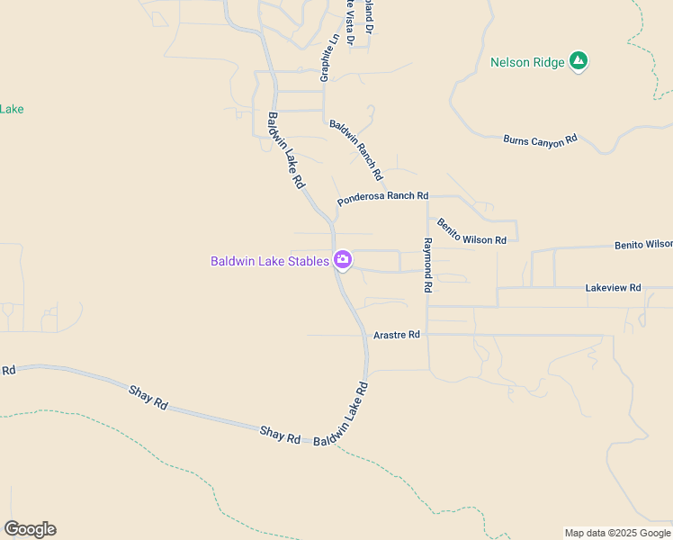 map of restaurants, bars, coffee shops, grocery stores, and more near 46475 Pioneer Town Road in Big Bear