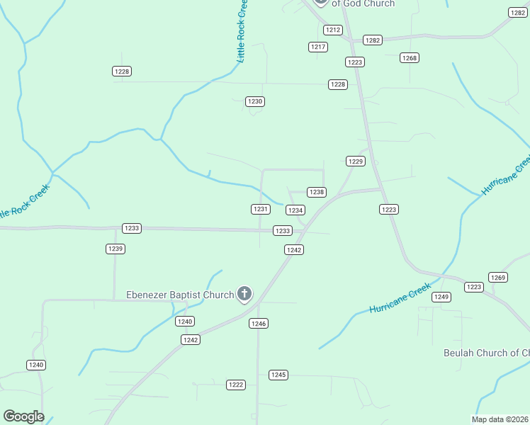 map of restaurants, bars, coffee shops, grocery stores, and more near 62 County Road 1231 in Vinemont