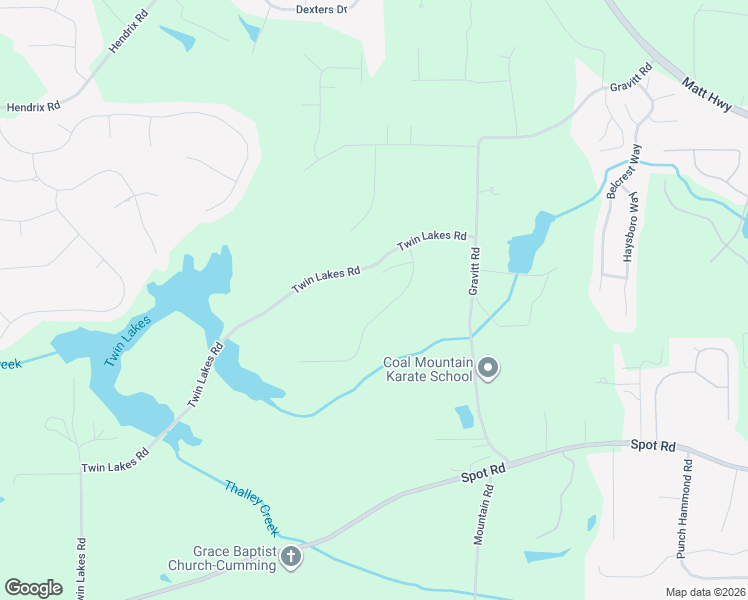 map of restaurants, bars, coffee shops, grocery stores, and more near 3990 Copper Leaf Lane in Cumming