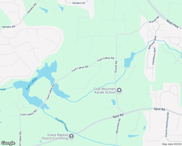 map of restaurants, bars, coffee shops, grocery stores, and more near 3990 Copper Leaf Lane in Cumming