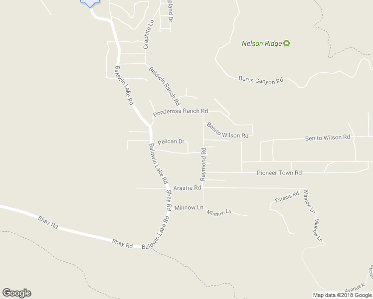 map of restaurants, bars, coffee shops, grocery stores, and more near 46436 Pioneer Town Road in Big Bear