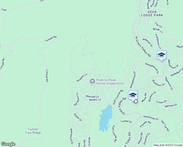 map of restaurants, bars, coffee shops, grocery stores, and more near 26635 Amador Lane in Lake Arrowhead