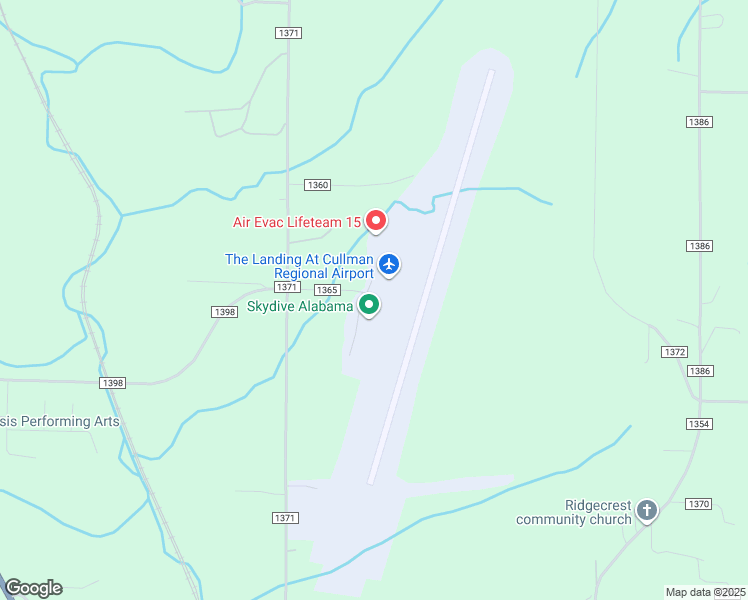 map of restaurants, bars, coffee shops, grocery stores, and more near 231 County Road 1360 in Vinemont