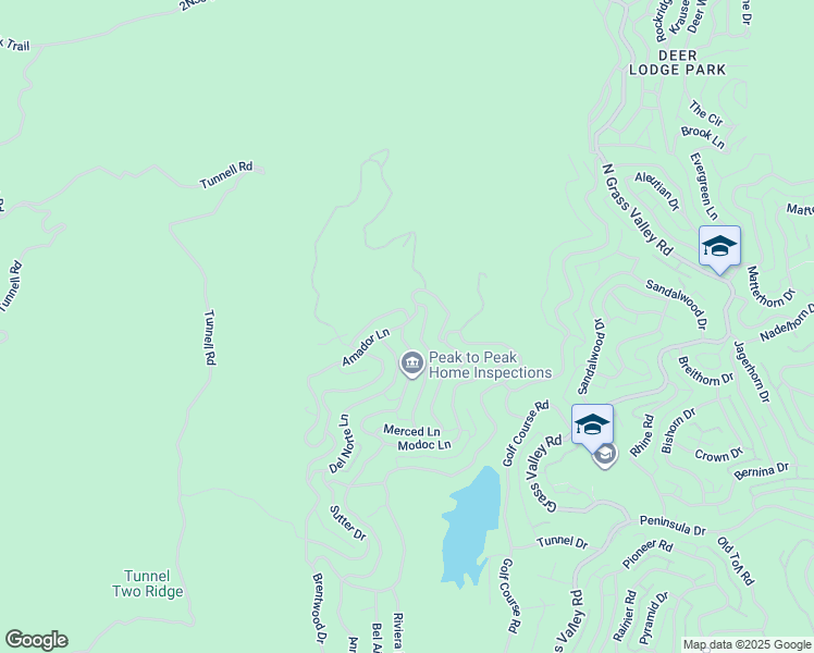 map of restaurants, bars, coffee shops, grocery stores, and more near 26635 Amador Lane in Lake Arrowhead