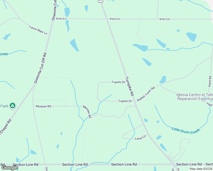 map of restaurants, bars, coffee shops, grocery stores, and more near 181 Tupelo Drive in Albertville