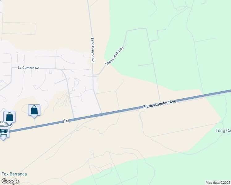 map of restaurants, bars, coffee shops, grocery stores, and more near 6945 East Los Angeles Avenue in Somis