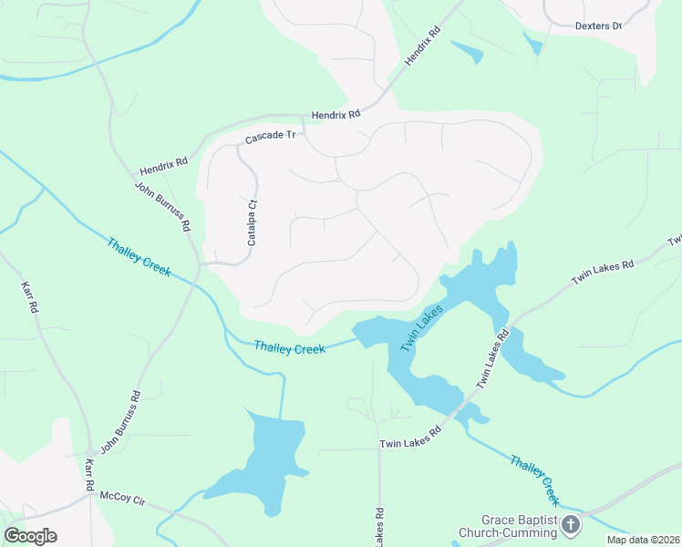 map of restaurants, bars, coffee shops, grocery stores, and more near 6065 Overlook Park Drive in Cumming
