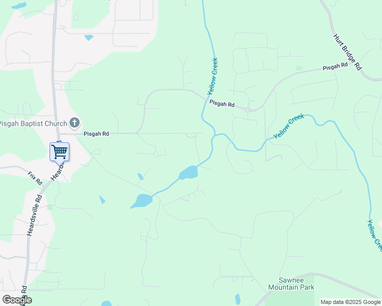 map of restaurants, bars, coffee shops, grocery stores, and more near 5250 Aubrey Lane in Cumming