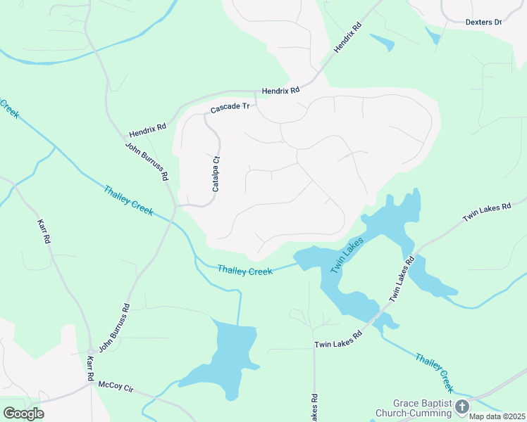 map of restaurants, bars, coffee shops, grocery stores, and more near 6105 Overlook Park Drive in Cumming