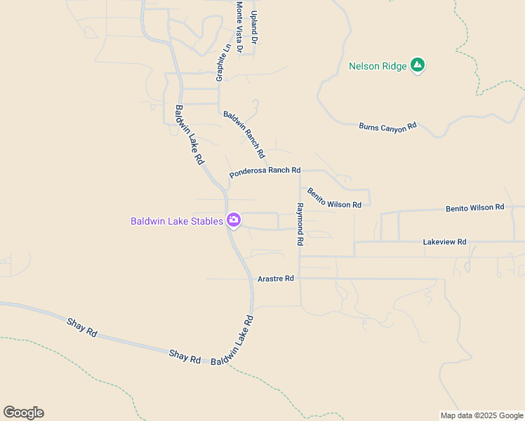 map of restaurants, bars, coffee shops, grocery stores, and more near Pelican Drive in San Bernardino County