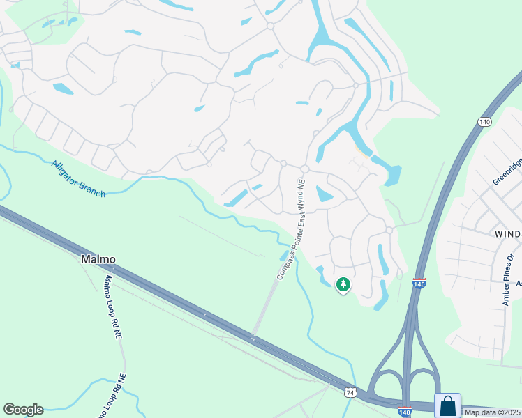 map of restaurants, bars, coffee shops, grocery stores, and more near 2354 Sedgewren Loop Northeast in Leland