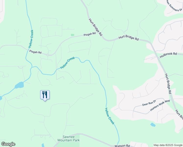 map of restaurants, bars, coffee shops, grocery stores, and more near 4940 Hanna Kate Court in Cumming