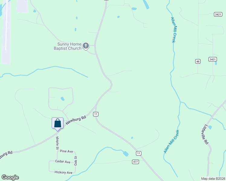 map of restaurants, bars, coffee shops, grocery stores, and more near 5915 Newburg Road in Haleyville
