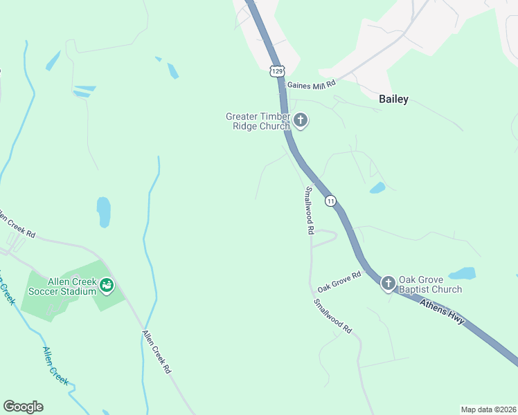 map of restaurants, bars, coffee shops, grocery stores, and more near 2111 Microwave Tower Road in Gainesville