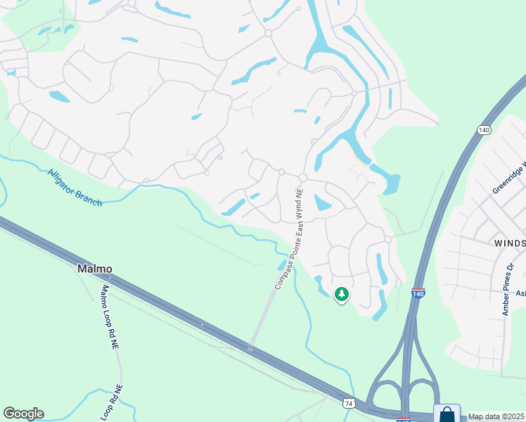 map of restaurants, bars, coffee shops, grocery stores, and more near 2357 Sedgewren Loop Northeast in Leland
