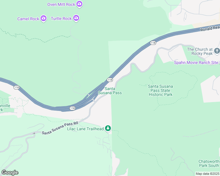 map of restaurants, bars, coffee shops, grocery stores, and more near in Santa Susana