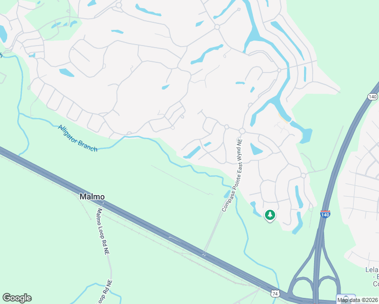 map of restaurants, bars, coffee shops, grocery stores, and more near 2310 Sedgewren Loop in Leland