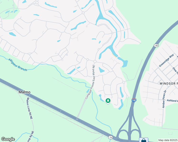 map of restaurants, bars, coffee shops, grocery stores, and more near 8223 Compass Pointe East Wynd Northeast in Leland