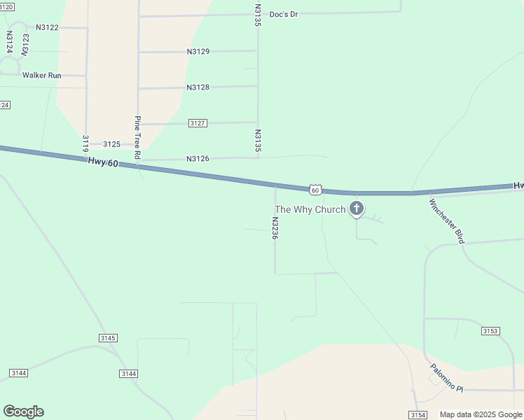 map of restaurants, bars, coffee shops, grocery stores, and more near U.S. 60 in Vernon