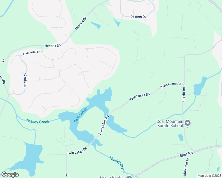 map of restaurants, bars, coffee shops, grocery stores, and more near 4020 Twin Lakes Road in Cumming