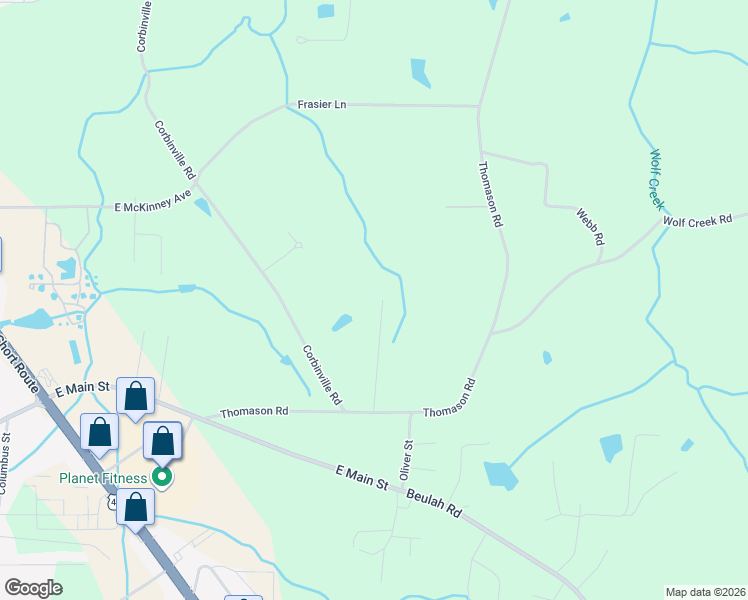 map of restaurants, bars, coffee shops, grocery stores, and more near 271 Myles Street in Albertville