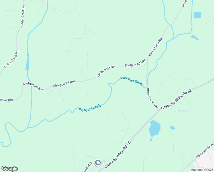 map of restaurants, bars, coffee shops, grocery stores, and more near 76 Shotgun Road Northwest in Cartersville