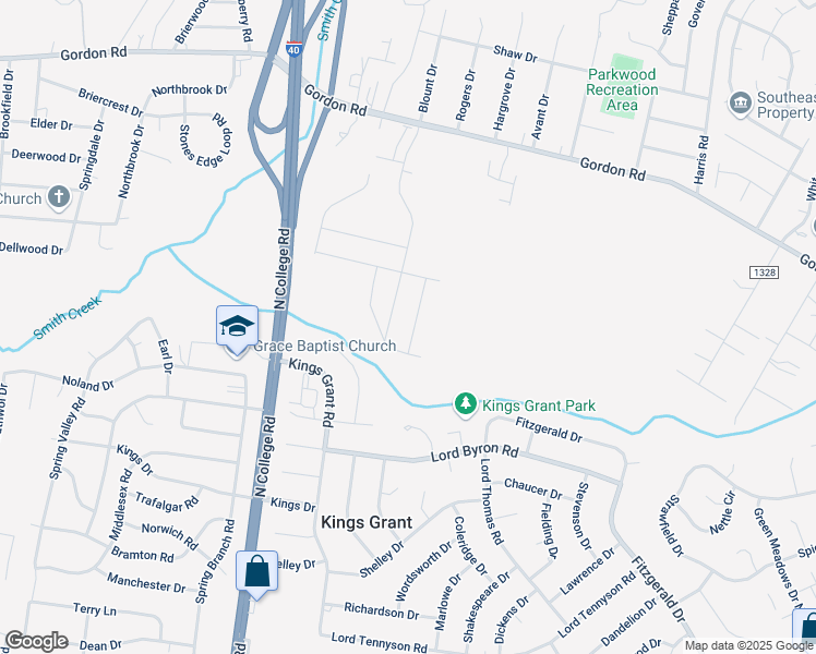 map of restaurants, bars, coffee shops, grocery stores, and more near 1425 Branch Row in Wilmington
