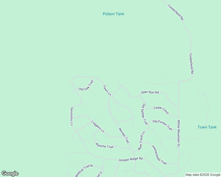 map of restaurants, bars, coffee shops, grocery stores, and more near 964 Navajo Trail in Show Low