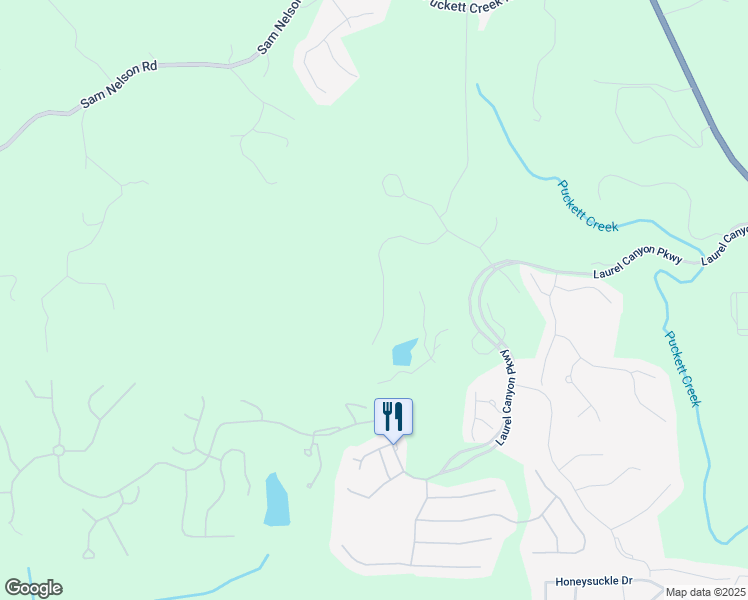 map of restaurants, bars, coffee shops, grocery stores, and more near 432 Horizon Trail in Canton
