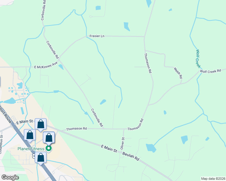 map of restaurants, bars, coffee shops, grocery stores, and more near 271 Myles Street in Albertville