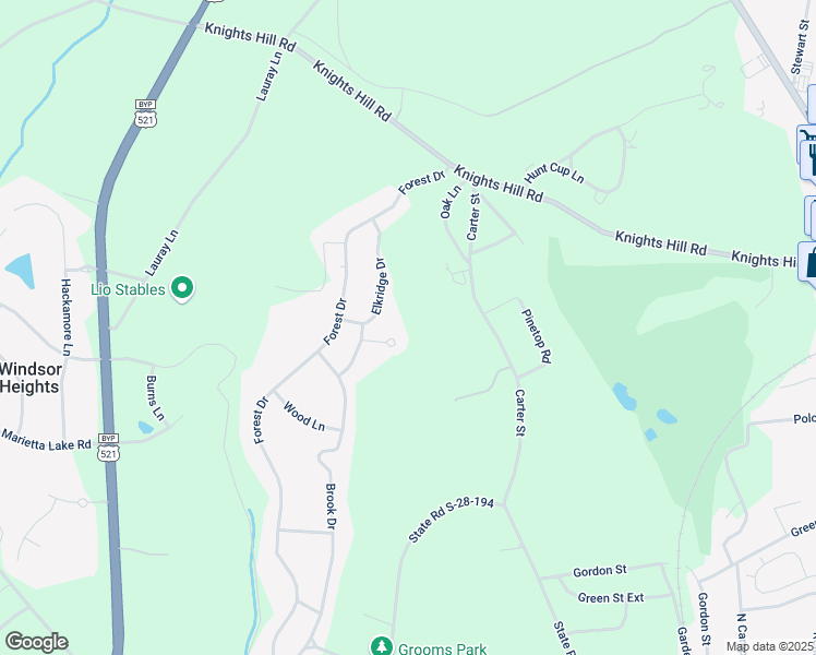 map of restaurants, bars, coffee shops, grocery stores, and more near 2210 Elkridge Drive in Camden