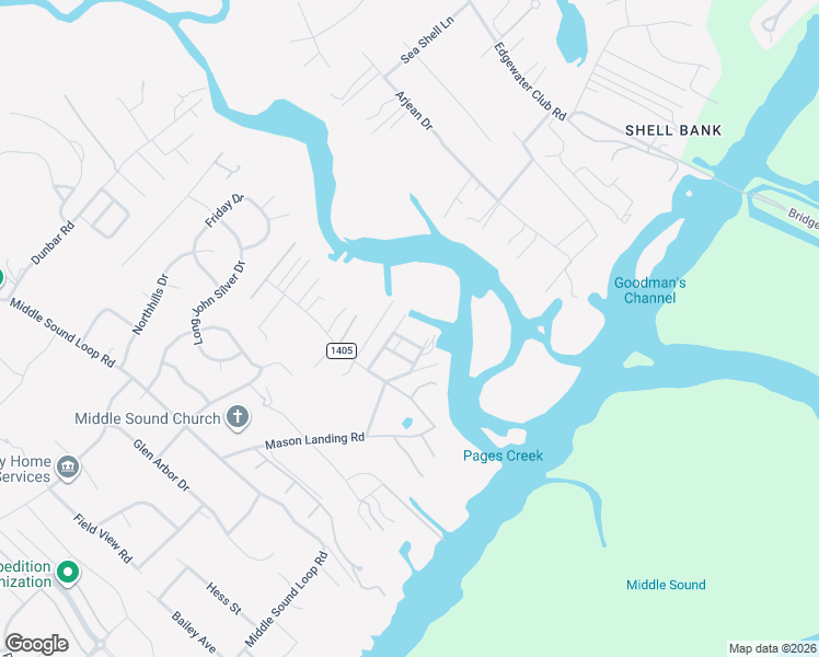 map of restaurants, bars, coffee shops, grocery stores, and more near 7625 Mason Landing Road in Wilmington