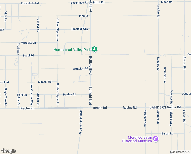 map of restaurants, bars, coffee shops, grocery stores, and more near 1153 Belfield Boulevard in Landers