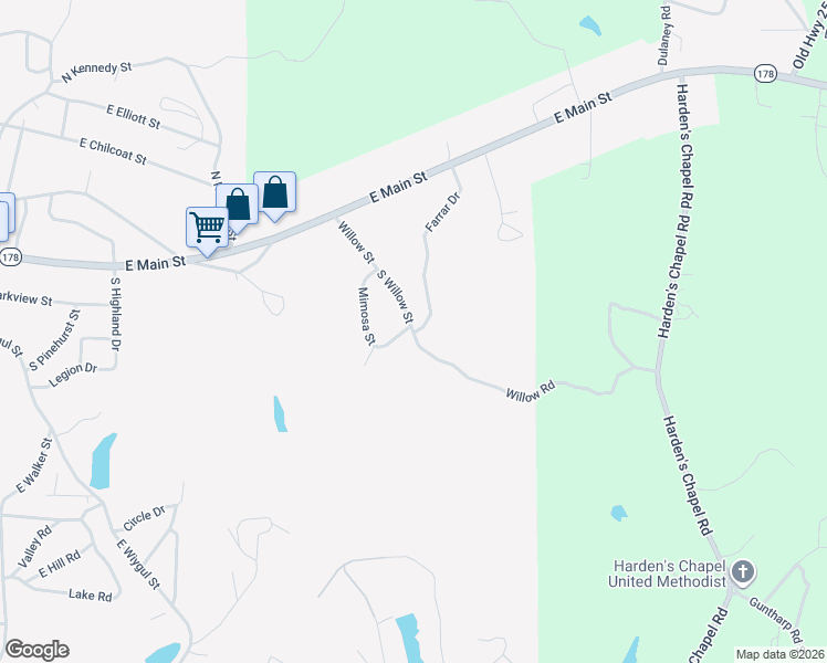map of restaurants, bars, coffee shops, grocery stores, and more near 413 Mimosa Drive in Fulton
