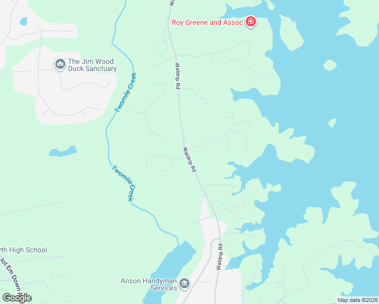 map of restaurants, bars, coffee shops, grocery stores, and more near Martin Terrace in Forsyth County