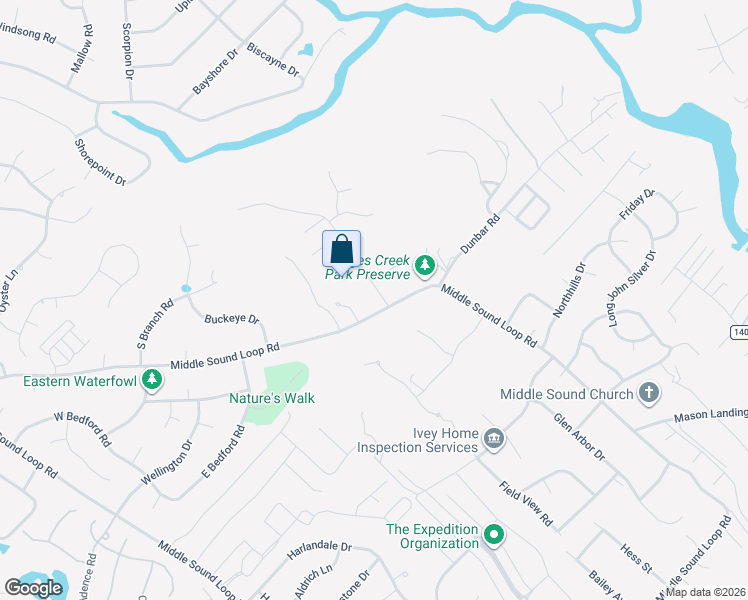 map of restaurants, bars, coffee shops, grocery stores, and more near 7205 Anaca Point Road in Wilmington