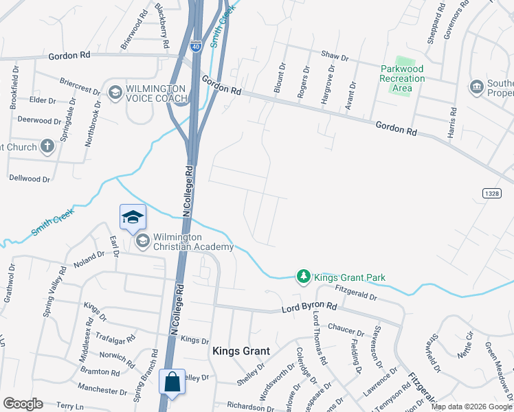 map of restaurants, bars, coffee shops, grocery stores, and more near 1425 Lewis Landing Avenue in Wilmington