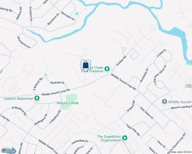 map of restaurants, bars, coffee shops, grocery stores, and more near 7213 Anaca Point Road in Wilmington