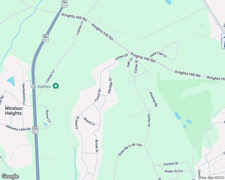map of restaurants, bars, coffee shops, grocery stores, and more near 2210 Elkridge Drive in Camden