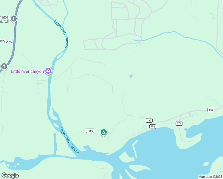 map of restaurants, bars, coffee shops, grocery stores, and more near Unnamed Road in Cedar Bluff