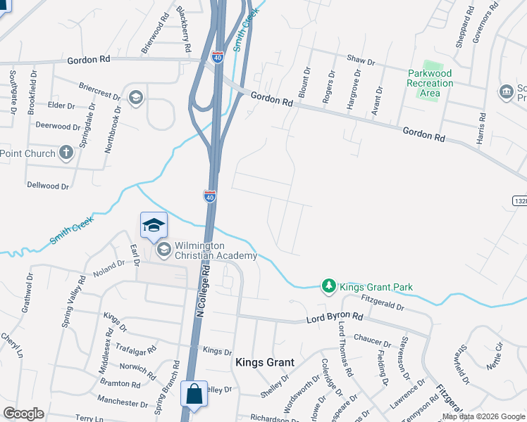 map of restaurants, bars, coffee shops, grocery stores, and more near 1425 Lewis Landing Avenue in Wilmington