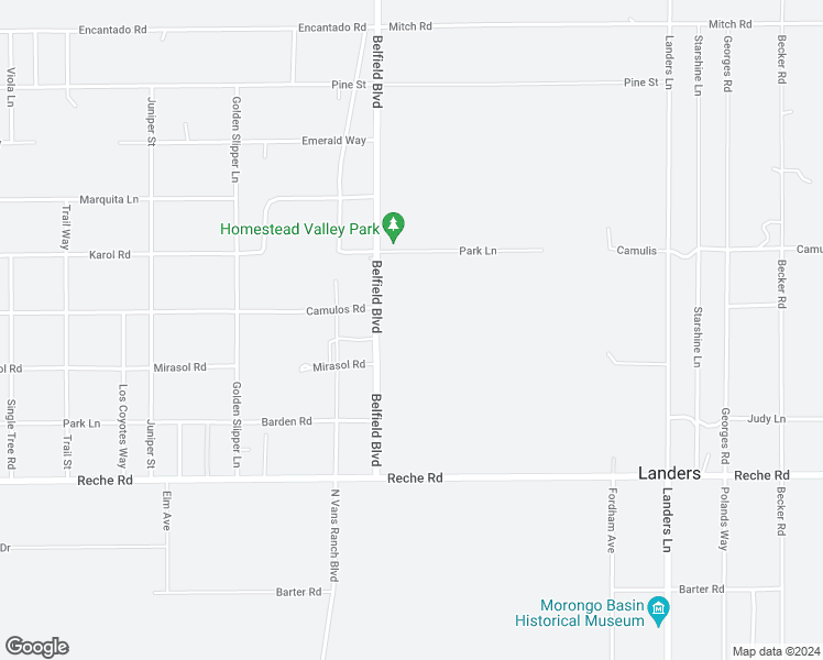 map of restaurants, bars, coffee shops, grocery stores, and more near 1155 Belfield Boulevard in Landers