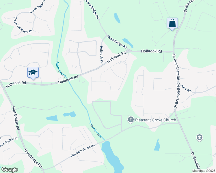 map of restaurants, bars, coffee shops, grocery stores, and more near 3180 Andover Street in Cumming