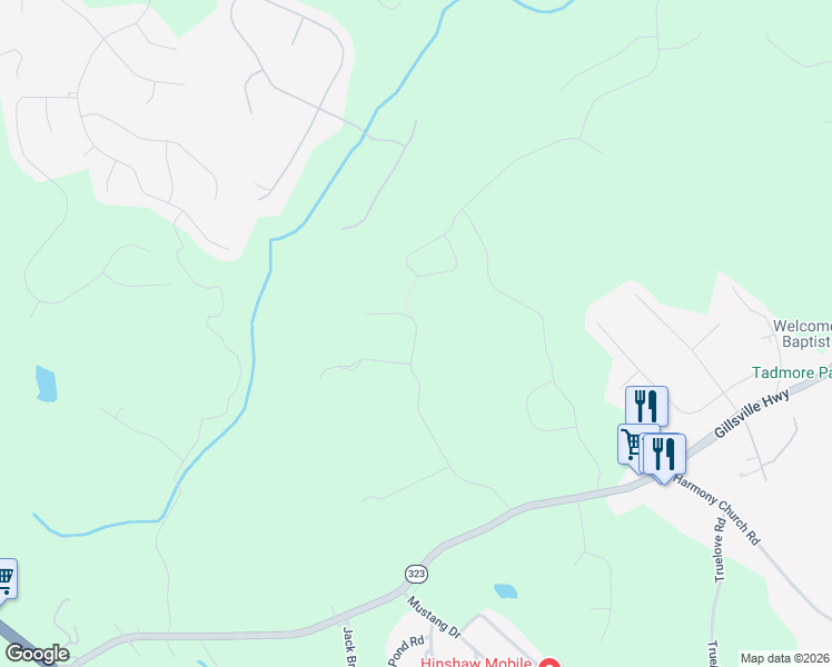 map of restaurants, bars, coffee shops, grocery stores, and more near Joe Parker Road in Gainesville