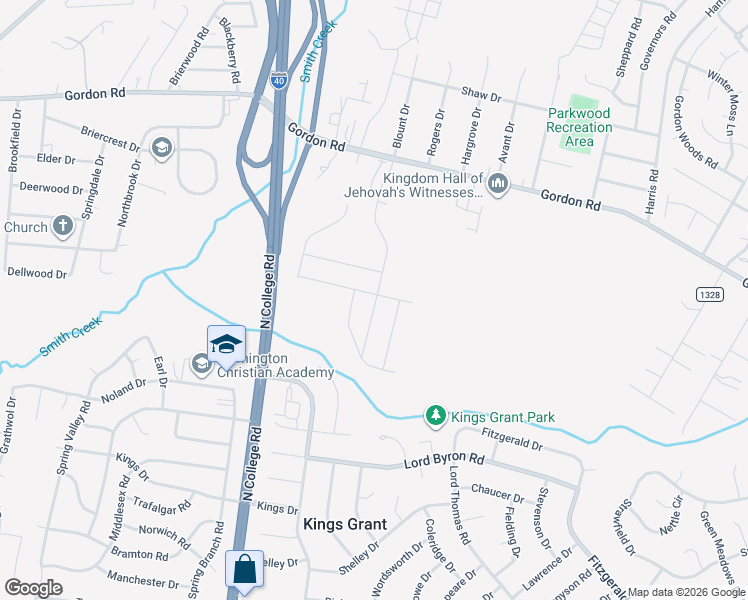 map of restaurants, bars, coffee shops, grocery stores, and more near 1465 Lewis Landing Avenue in Wilmington