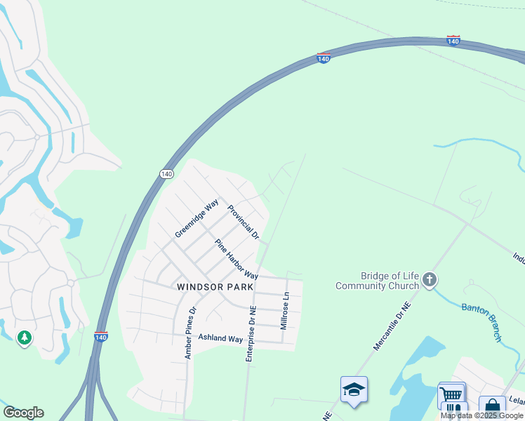 map of restaurants, bars, coffee shops, grocery stores, and more near 3876 Stone Harbor Place in Leland