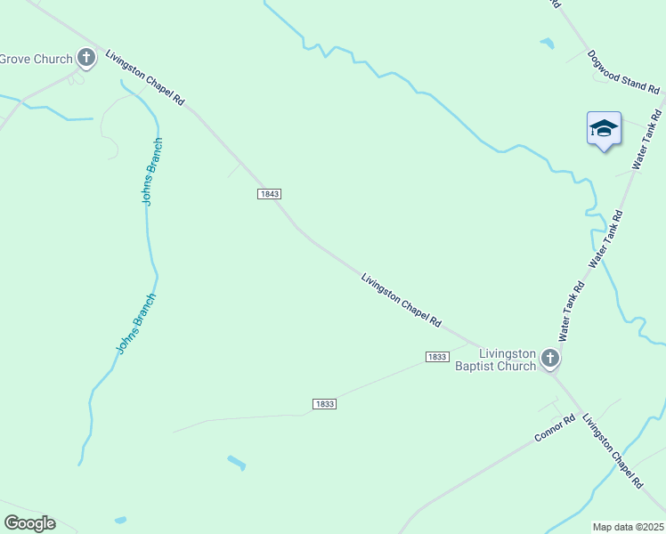 map of restaurants, bars, coffee shops, grocery stores, and more near 4010 Livingston Chapel Road in Delco