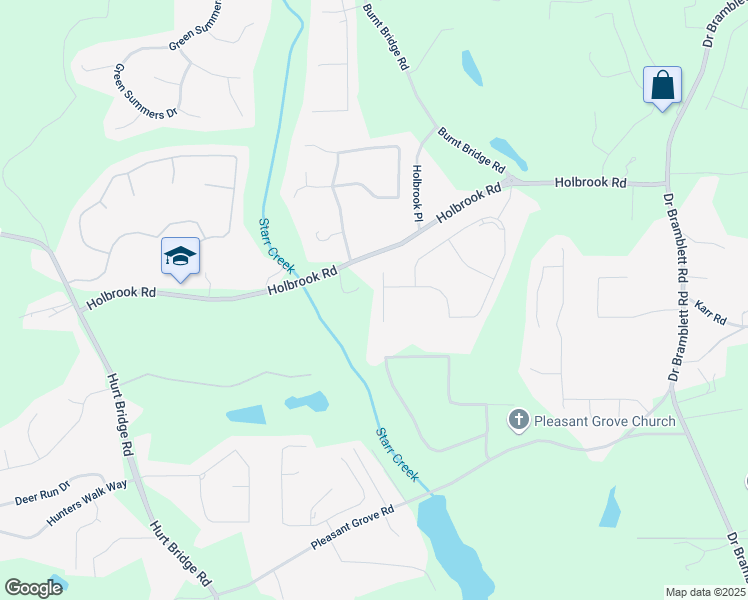 map of restaurants, bars, coffee shops, grocery stores, and more near 2865 Ferncliff Street in Cumming