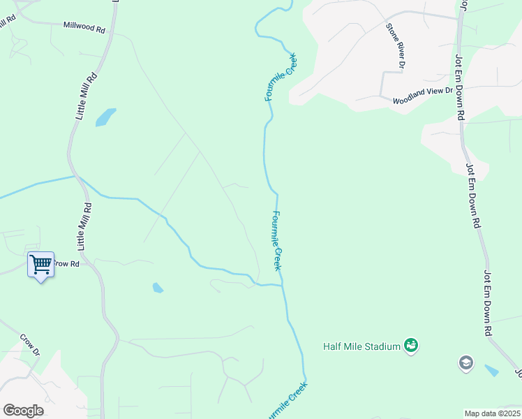 map of restaurants, bars, coffee shops, grocery stores, and more near 6675 Millwood Road in Cumming